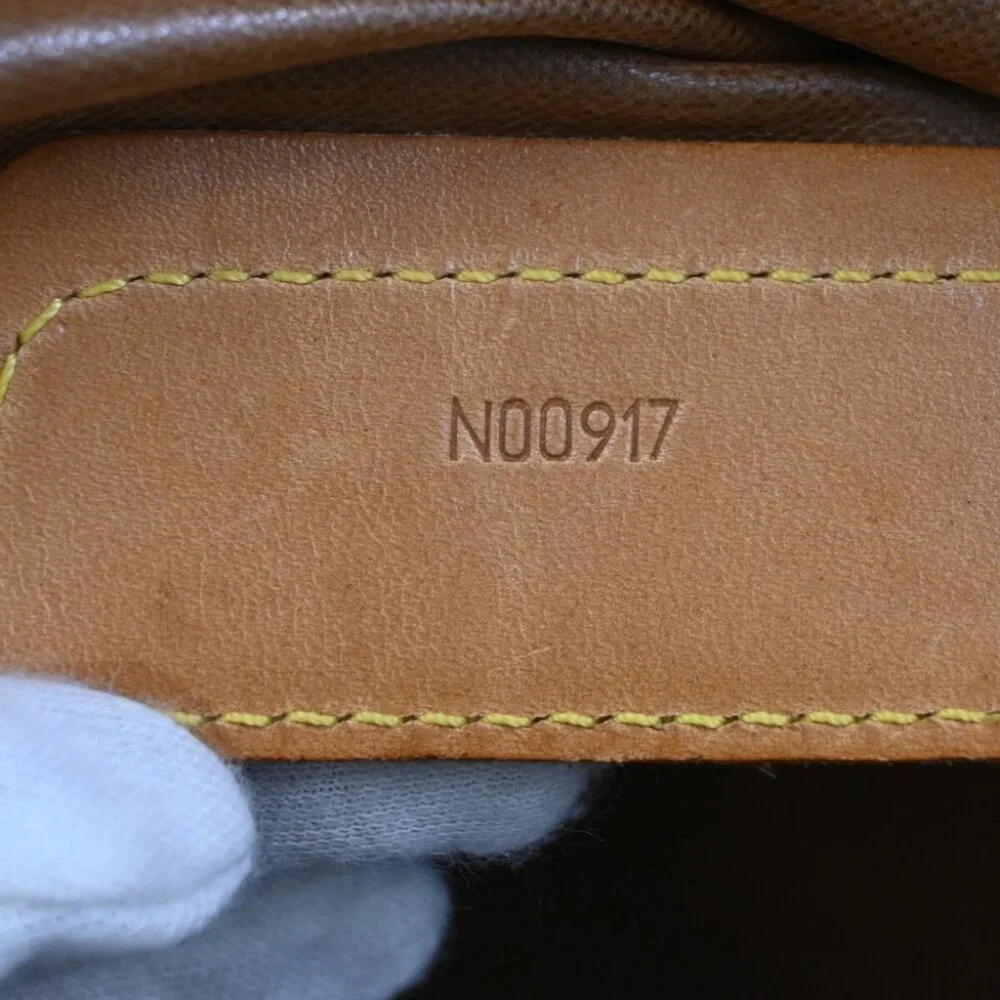 LOUIS VUITTON Flanerie 50 Shoulder Bag Monogram Leather Brown